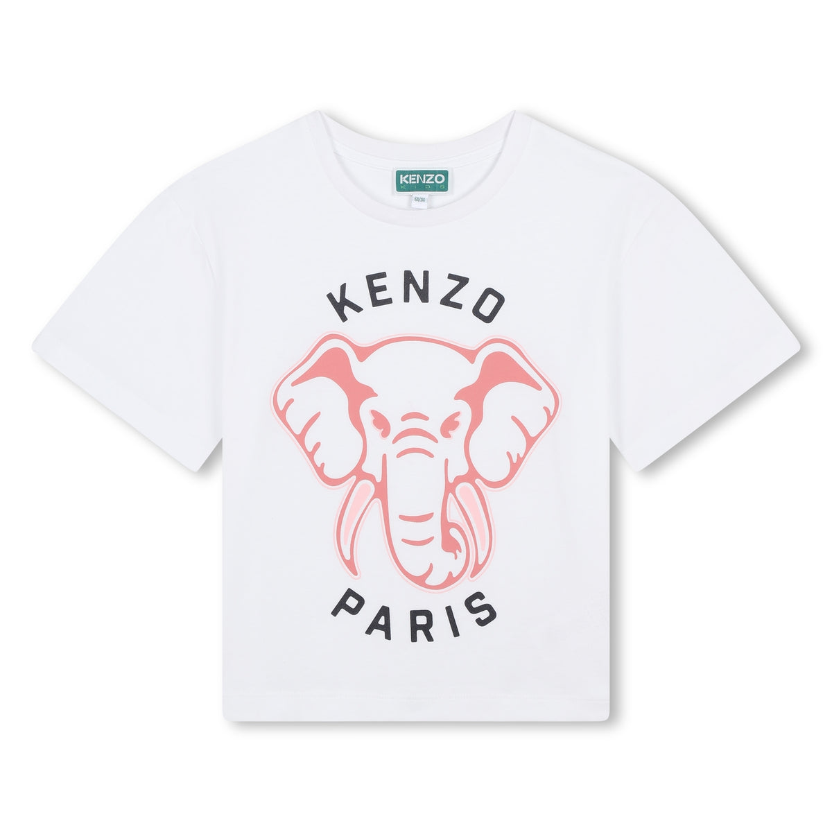 Kenzo T-Shirt Logo Paris Jungle White