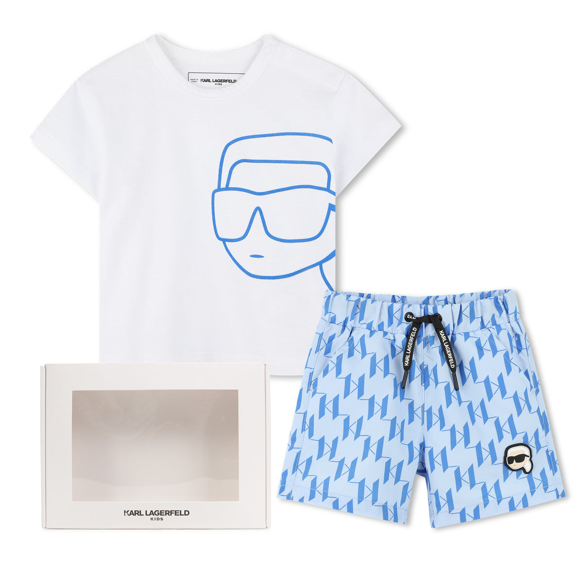 Karl Lagerfeld * Sets/Outfits Tank Top & Shorts Whiteblue