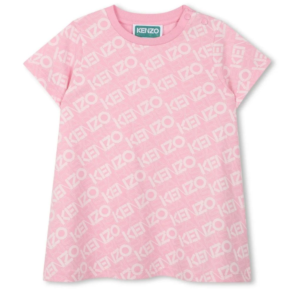 Kenzo Dress All Over Print Pink