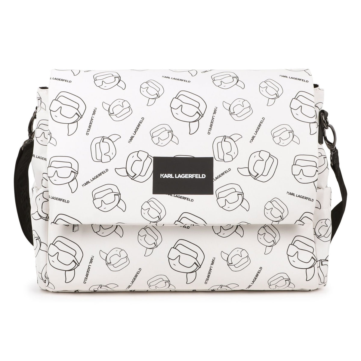 Karl Lagerfeld Bag Allover Print Whiteblack