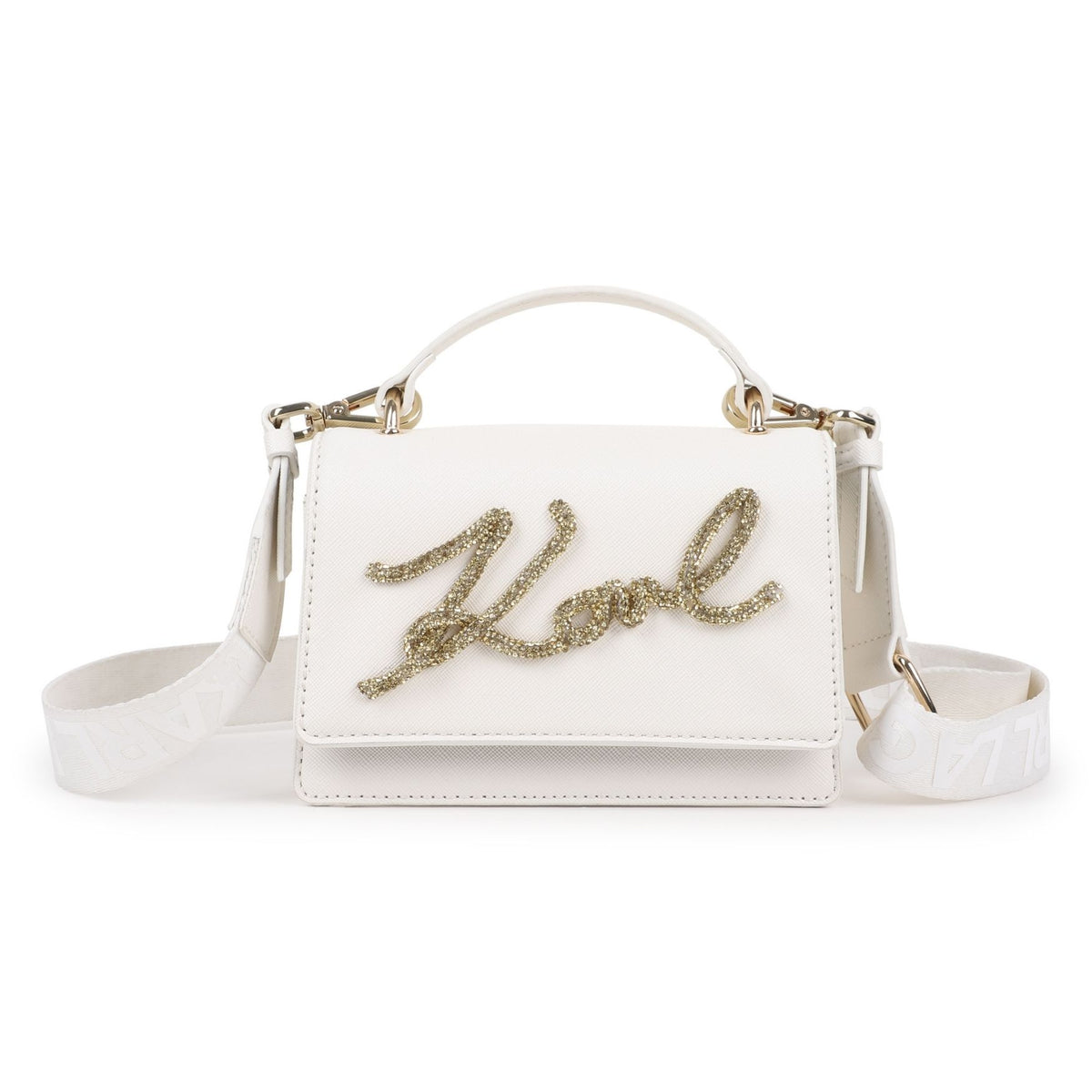 Karl Lagerfeld Bag Clutch Signature Logo White