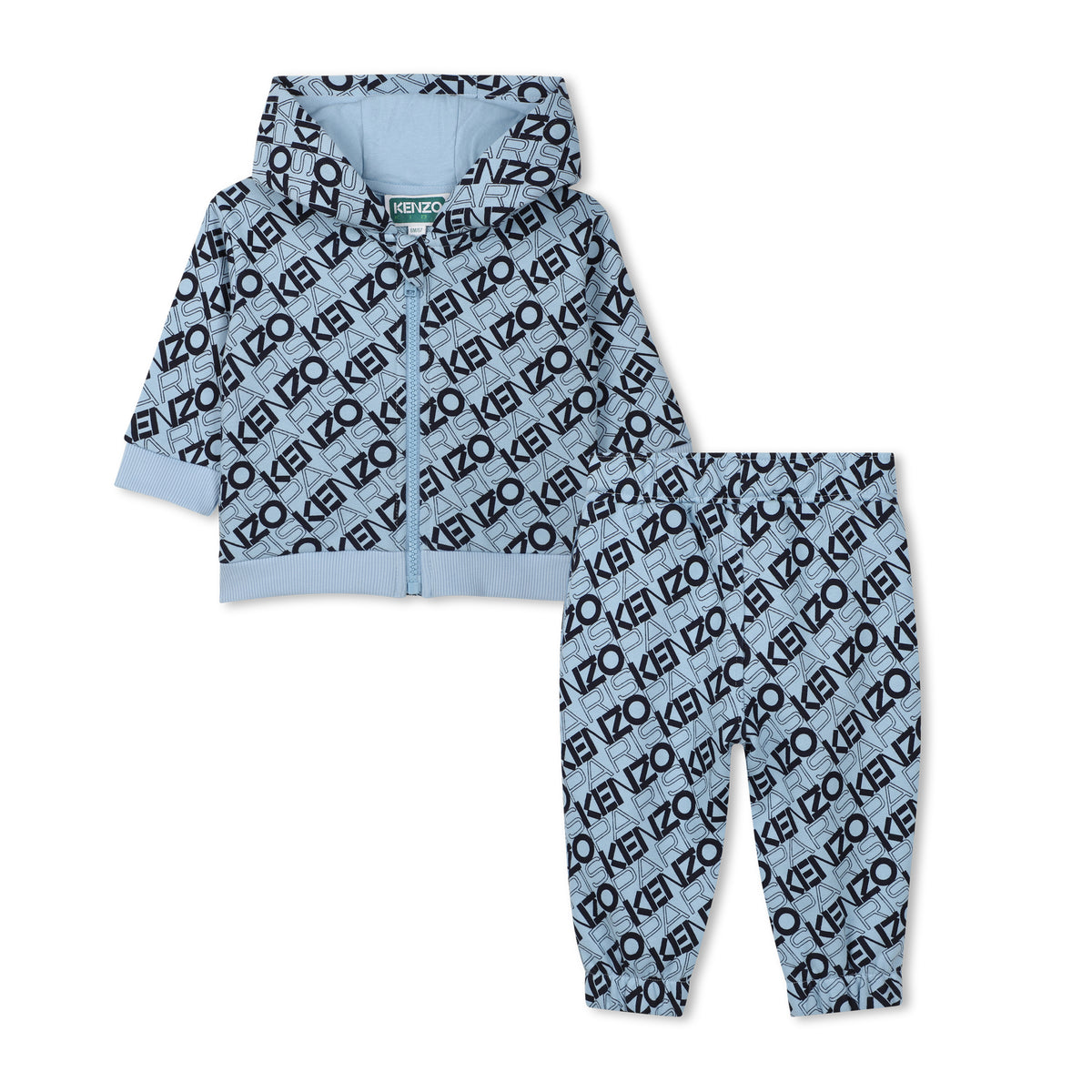 Kenzo Trackset All Over Logo Blue