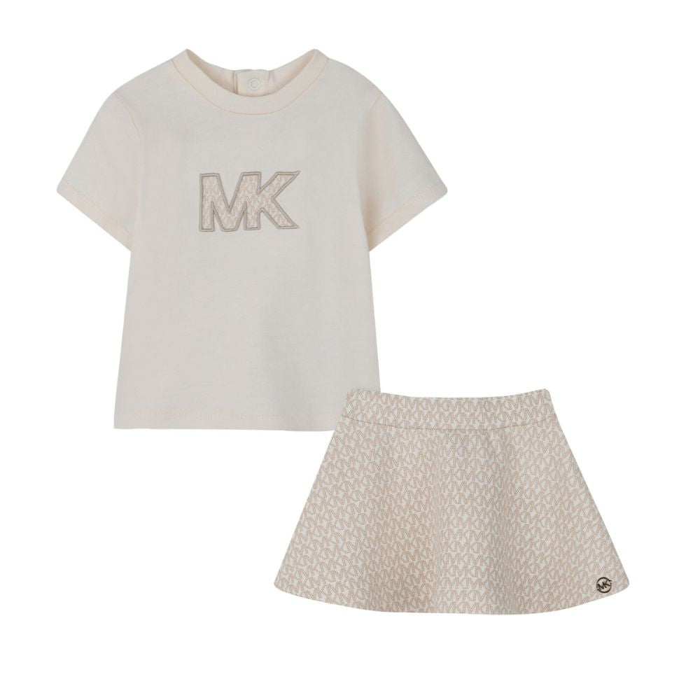 Michael Kors Set Skirt+Top Greywhite