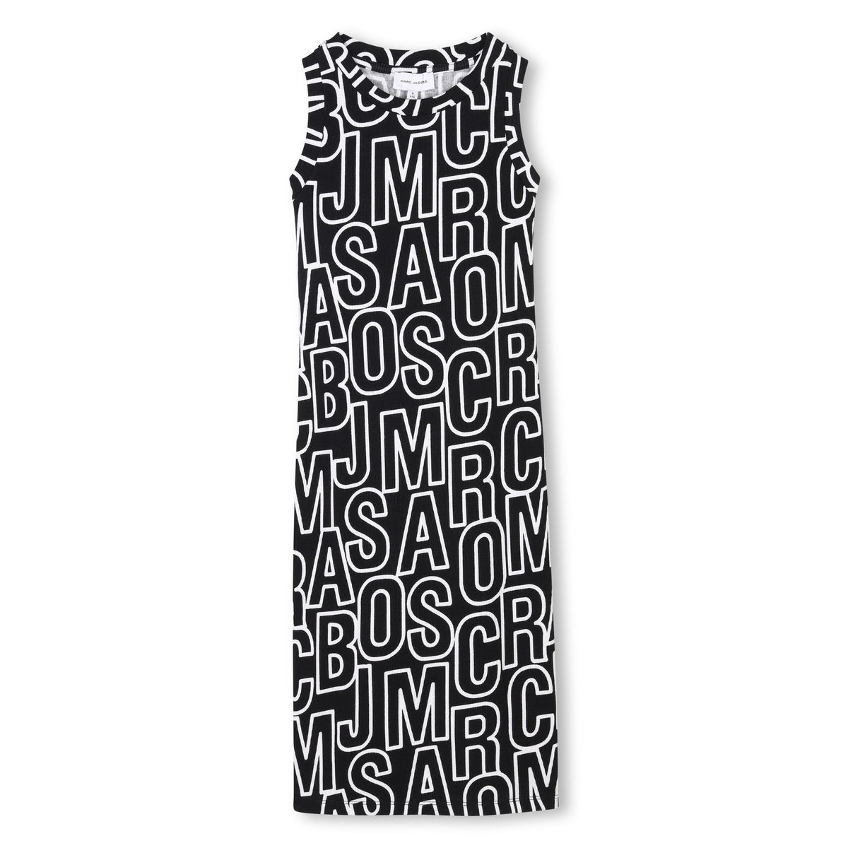 Marc Jacobs Dress Sleeveless Jumb Stripes Black