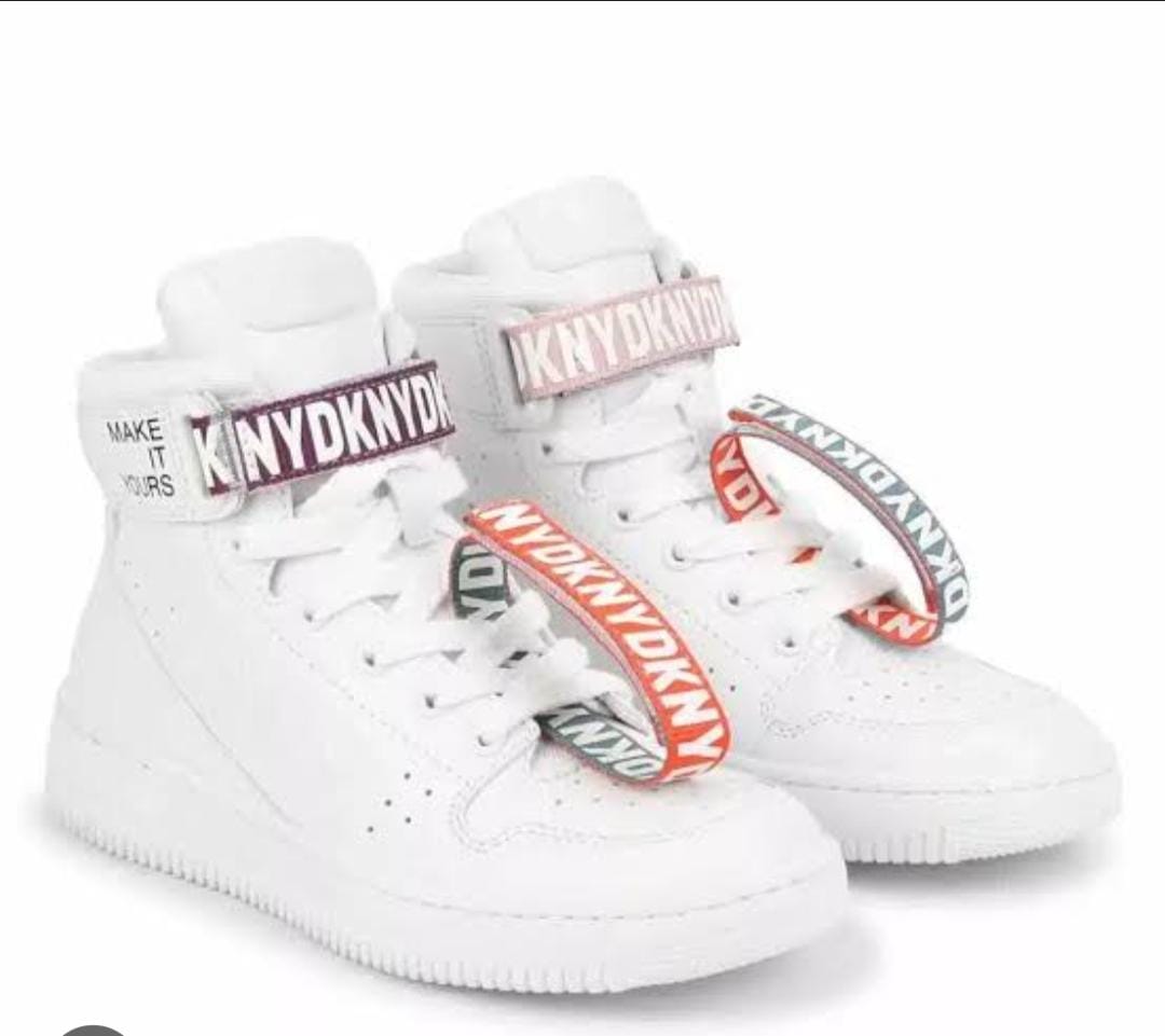 Dkny Sneaker Multicolour Logo Lace White