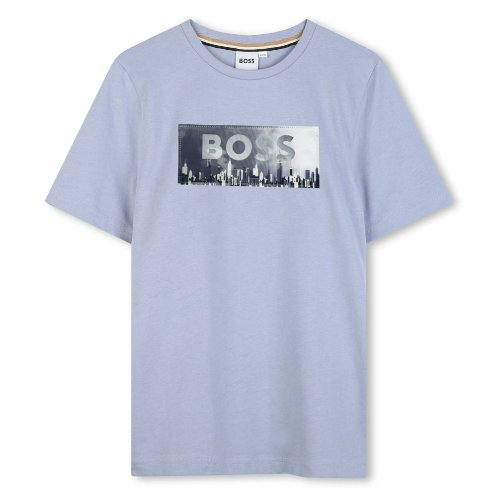 Boss Tshirt Logo Blue