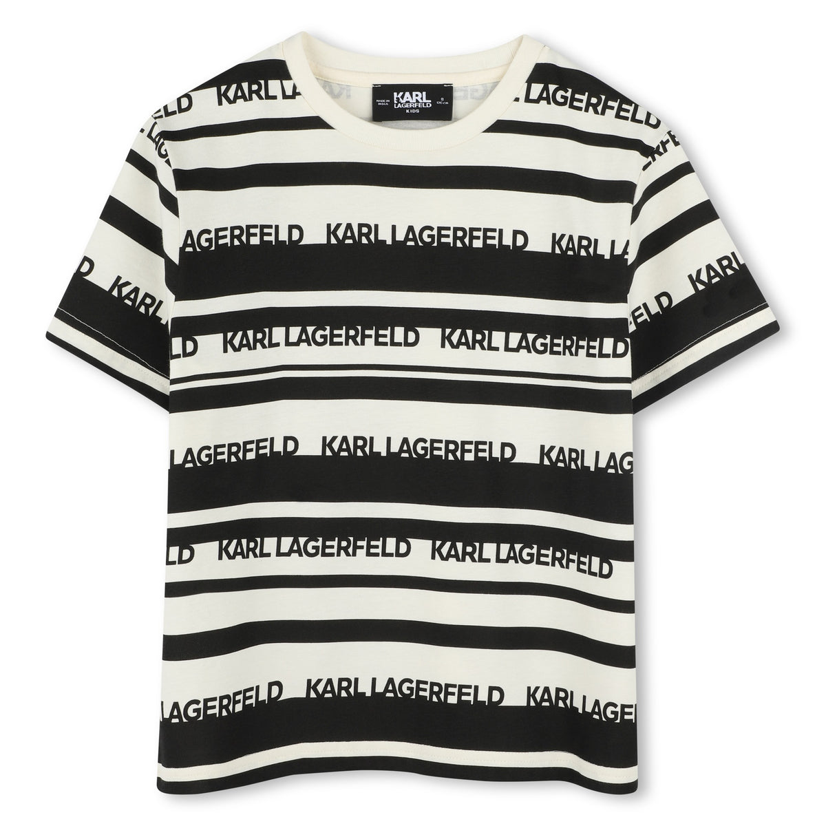 Karl Lagerfeld Tshirt Logo Print Ivory