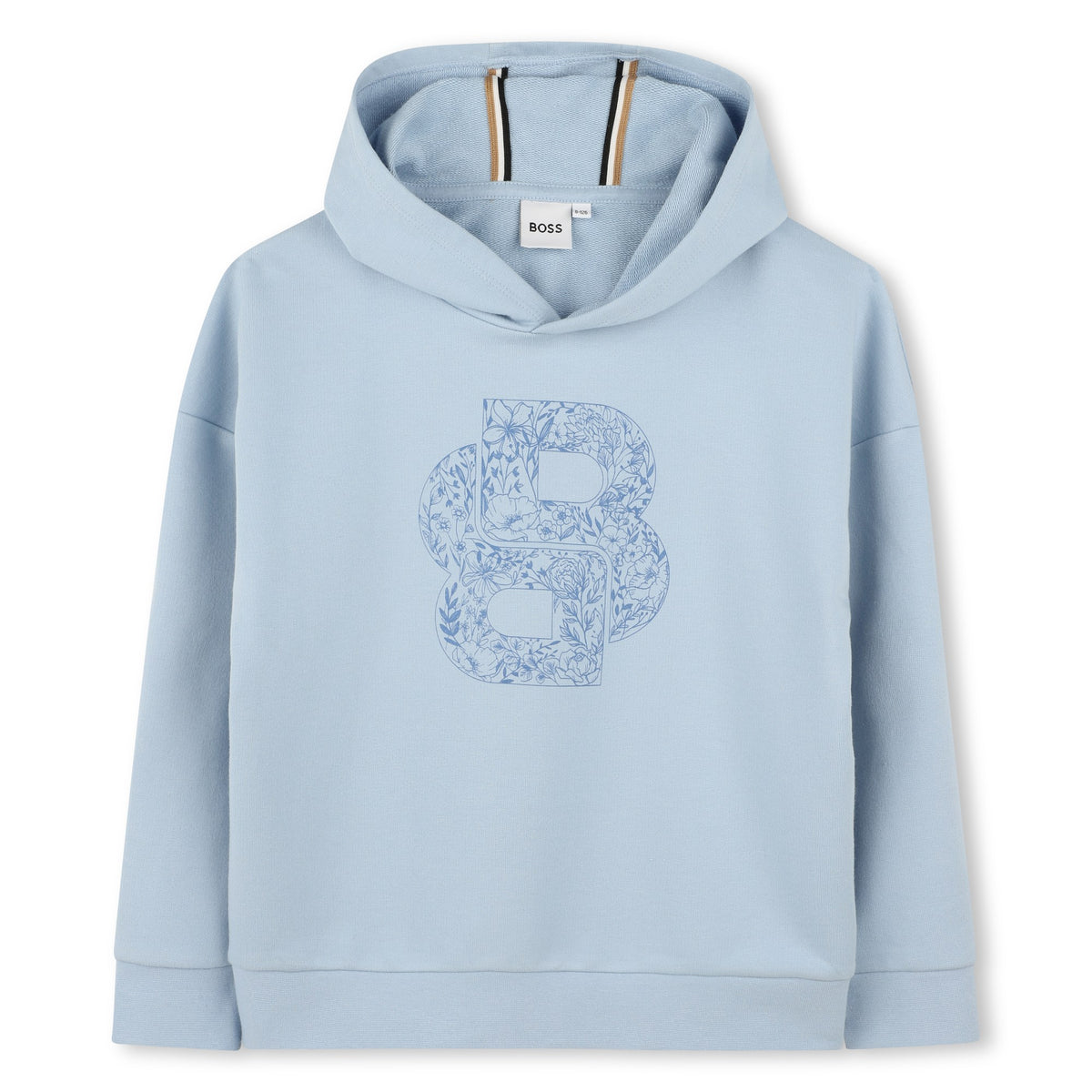 Boss Sweater Hooded Logo Blue