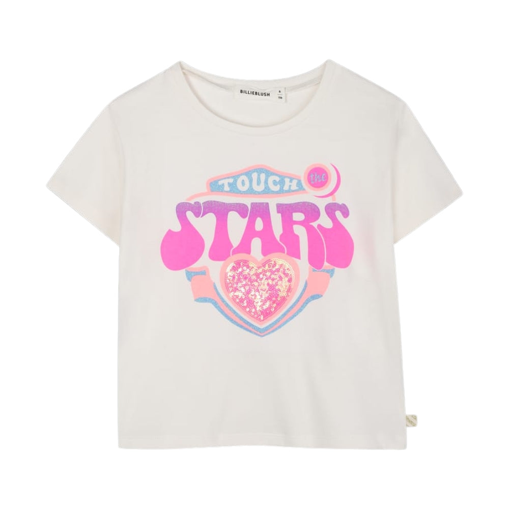 Billieblush Tshirt Stars Ivory