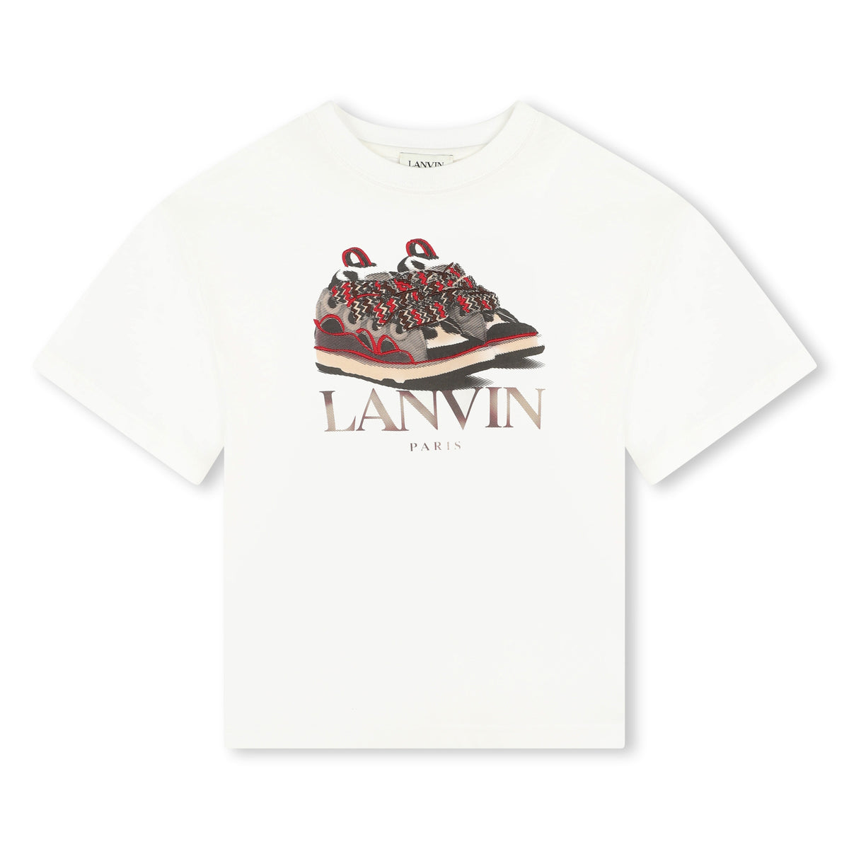Lanvin Tshirt Cool Sneaker Offwhite Red