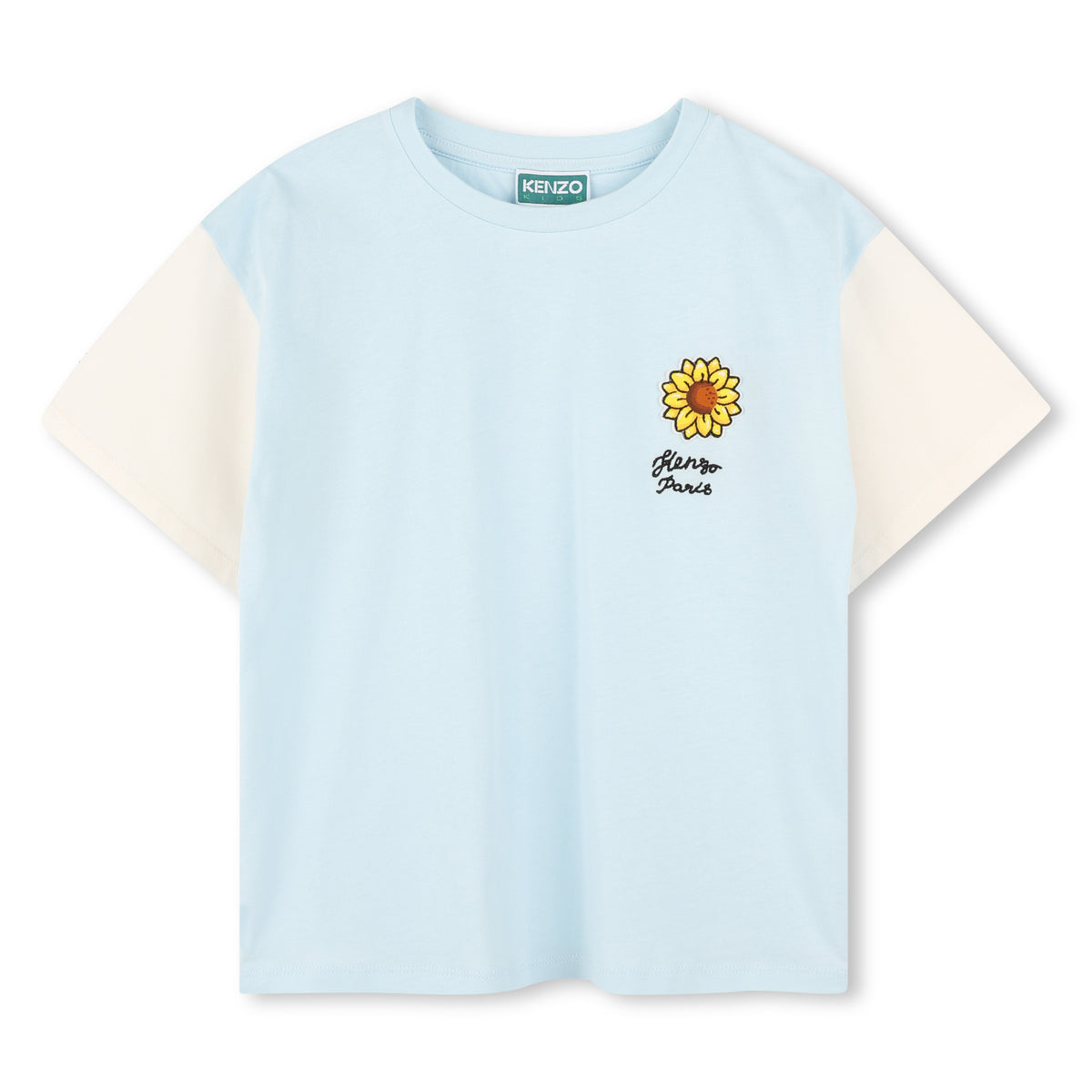 Kenzo Tshirt Sunflower Logo Blue