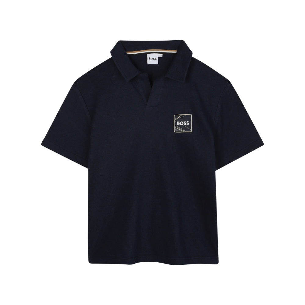 Boss Short Sleeve Golfer Navy