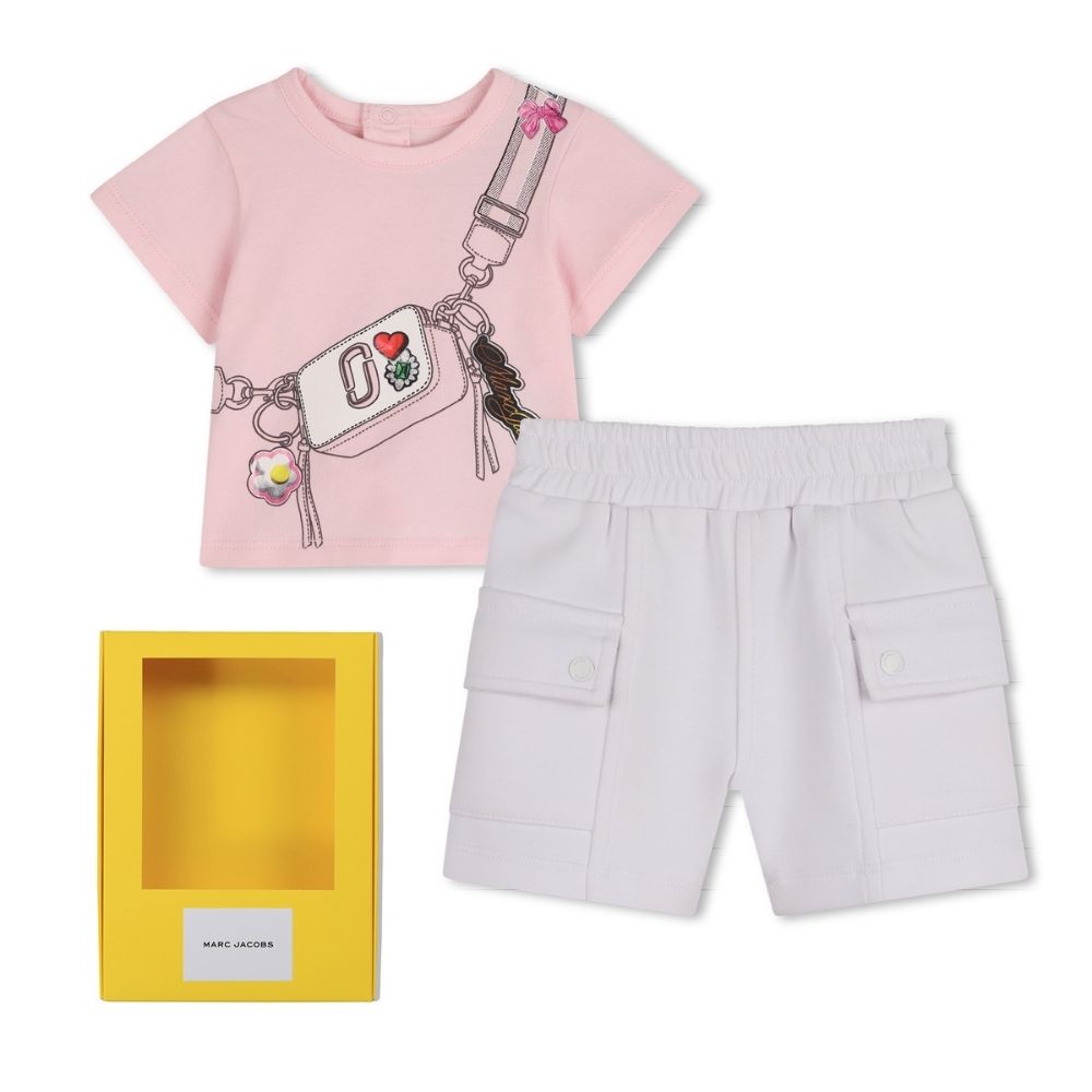 Marc Jacobs Set Tshirt & Shorts Rosewhite