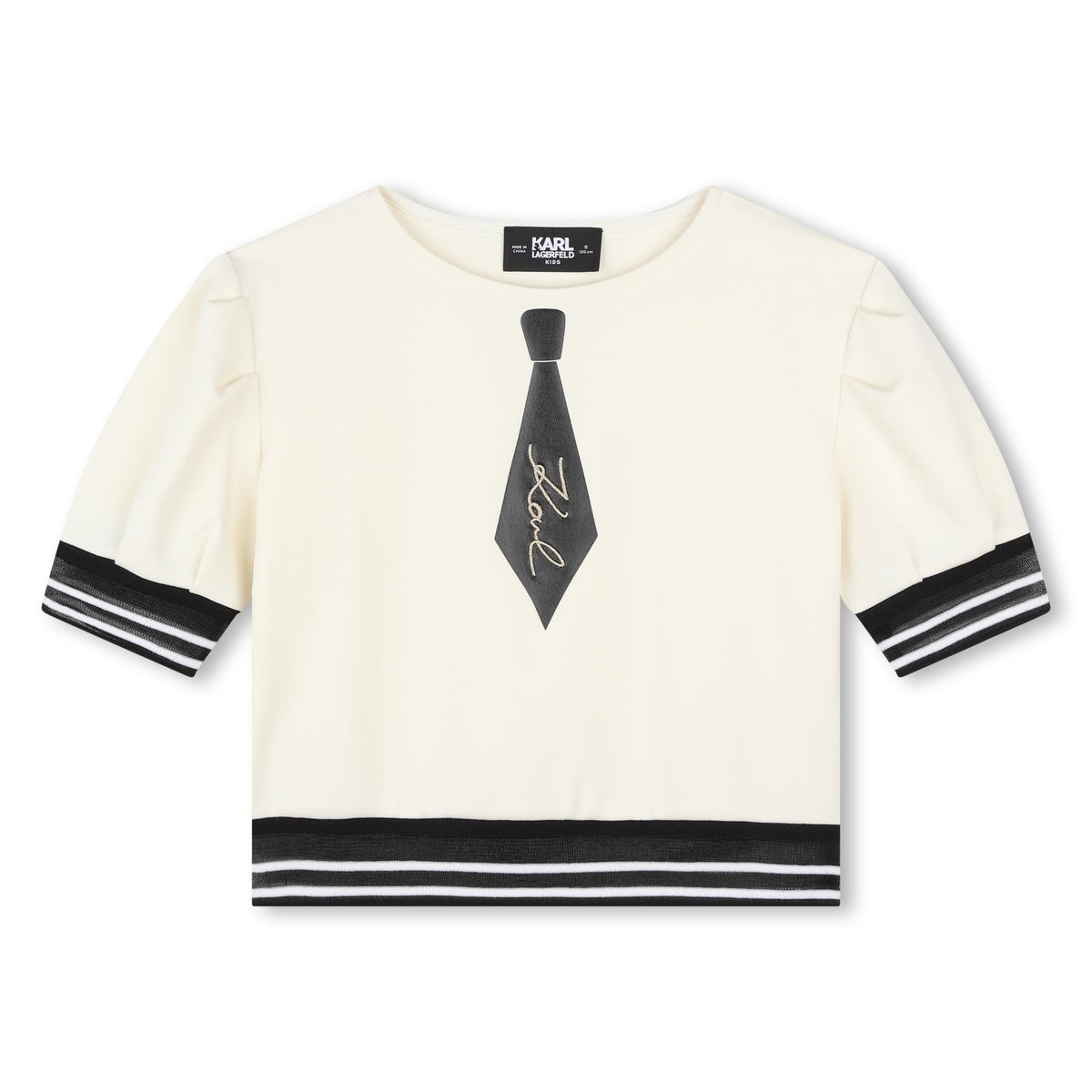 Karl Lagerfeld T-Shirt Fancy Blouse Ivory