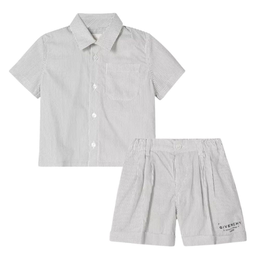 Givenchy Set Shirt & Shorts Ecru