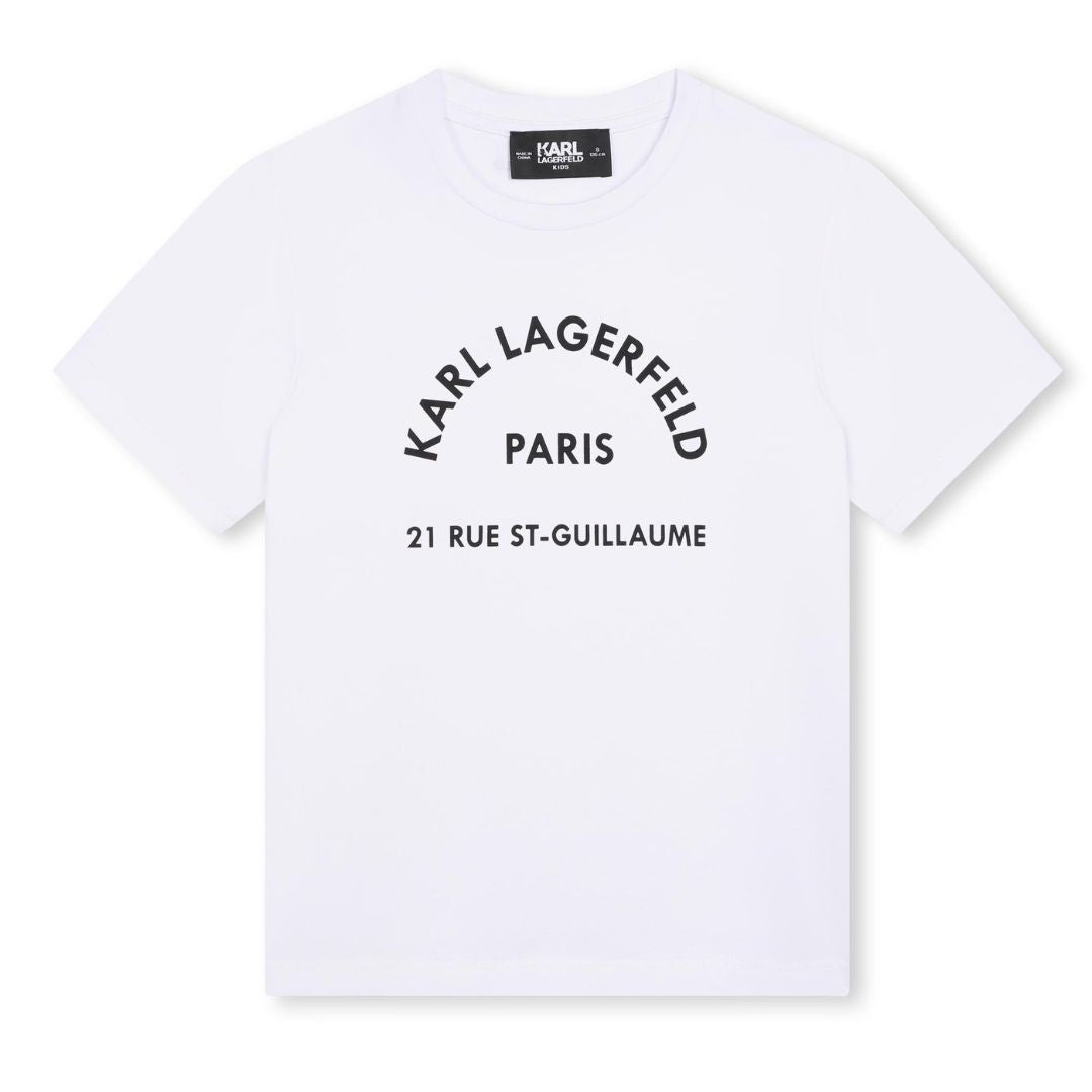 Karl Lagerfeld Tshirt Logo White