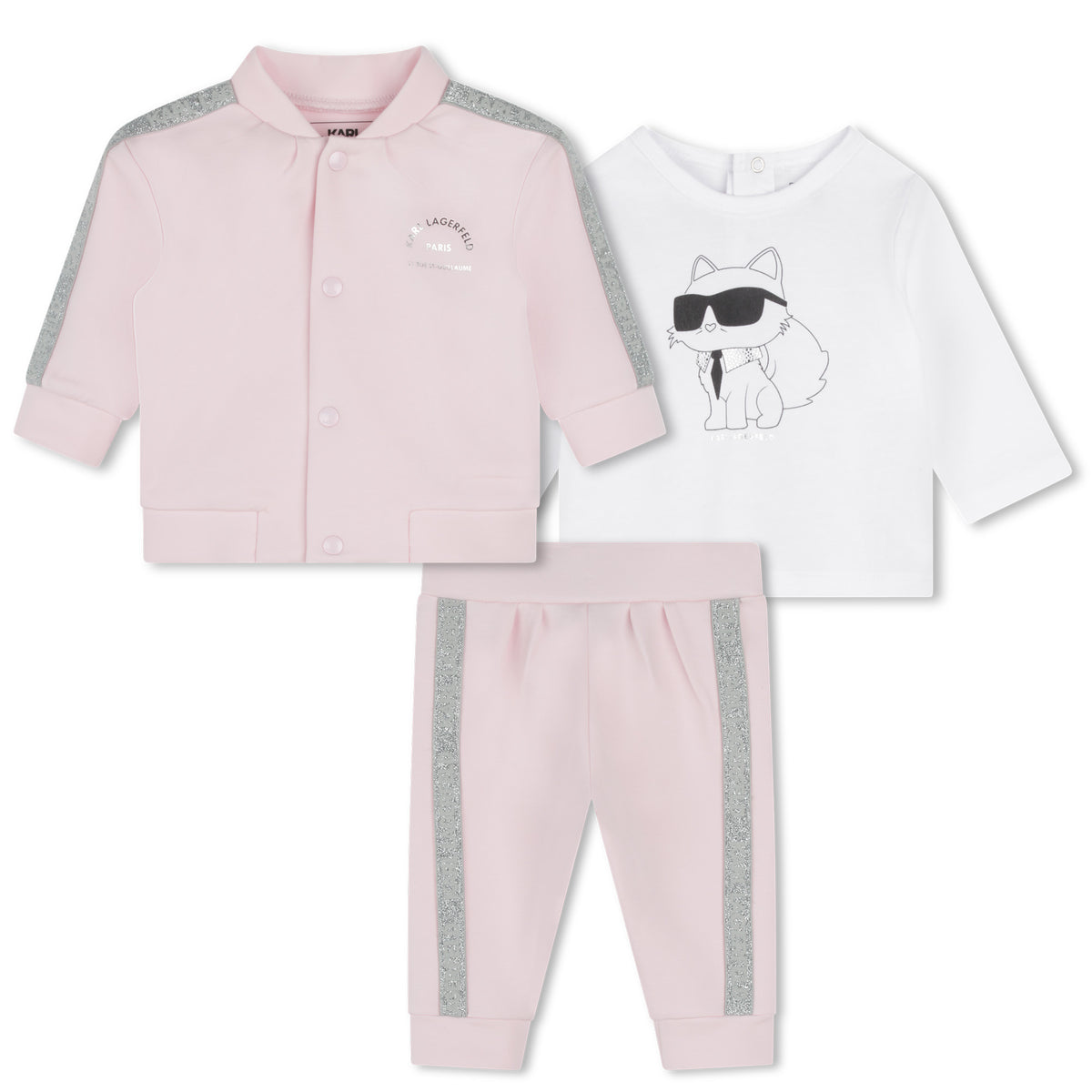 Karl Lagerfeld Tracksuits Logo Pink