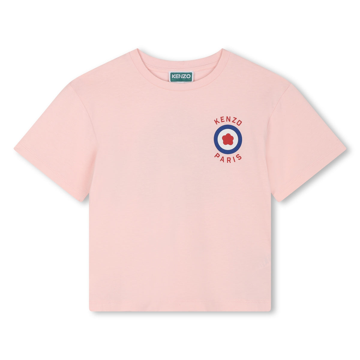 Kenzo T-Shirt Logo Flower Paris Pink