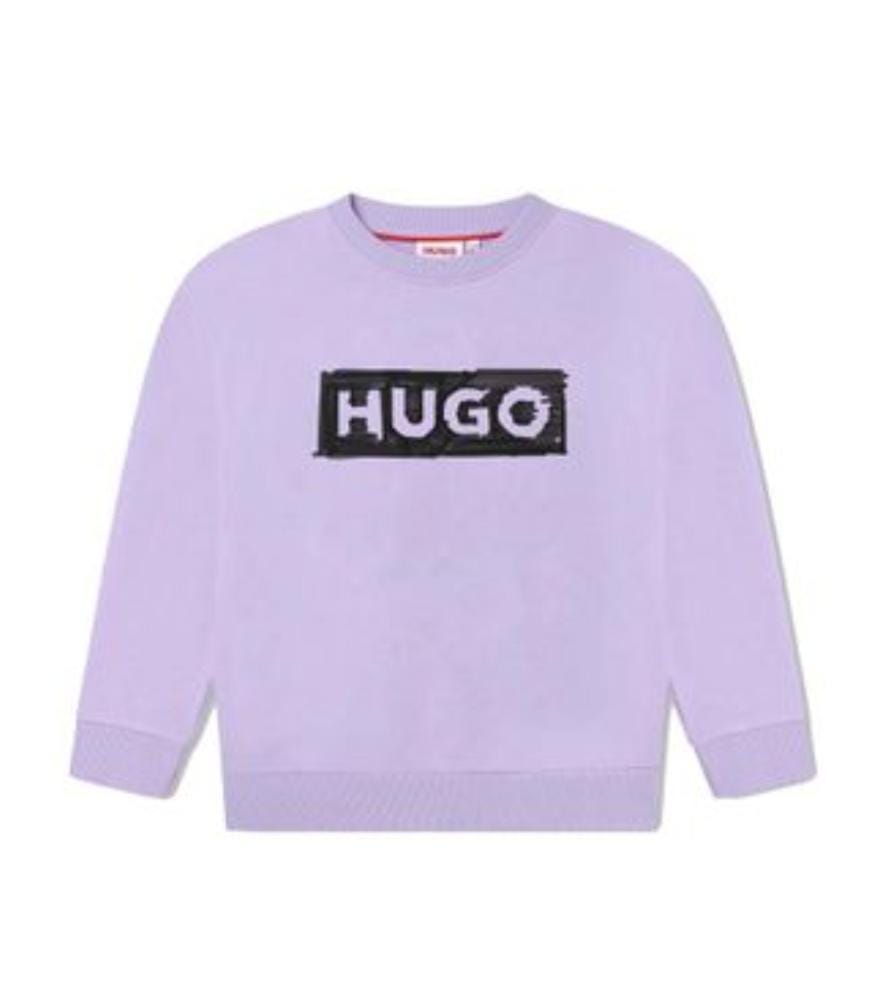 Hugo Sweater Logo Lilac