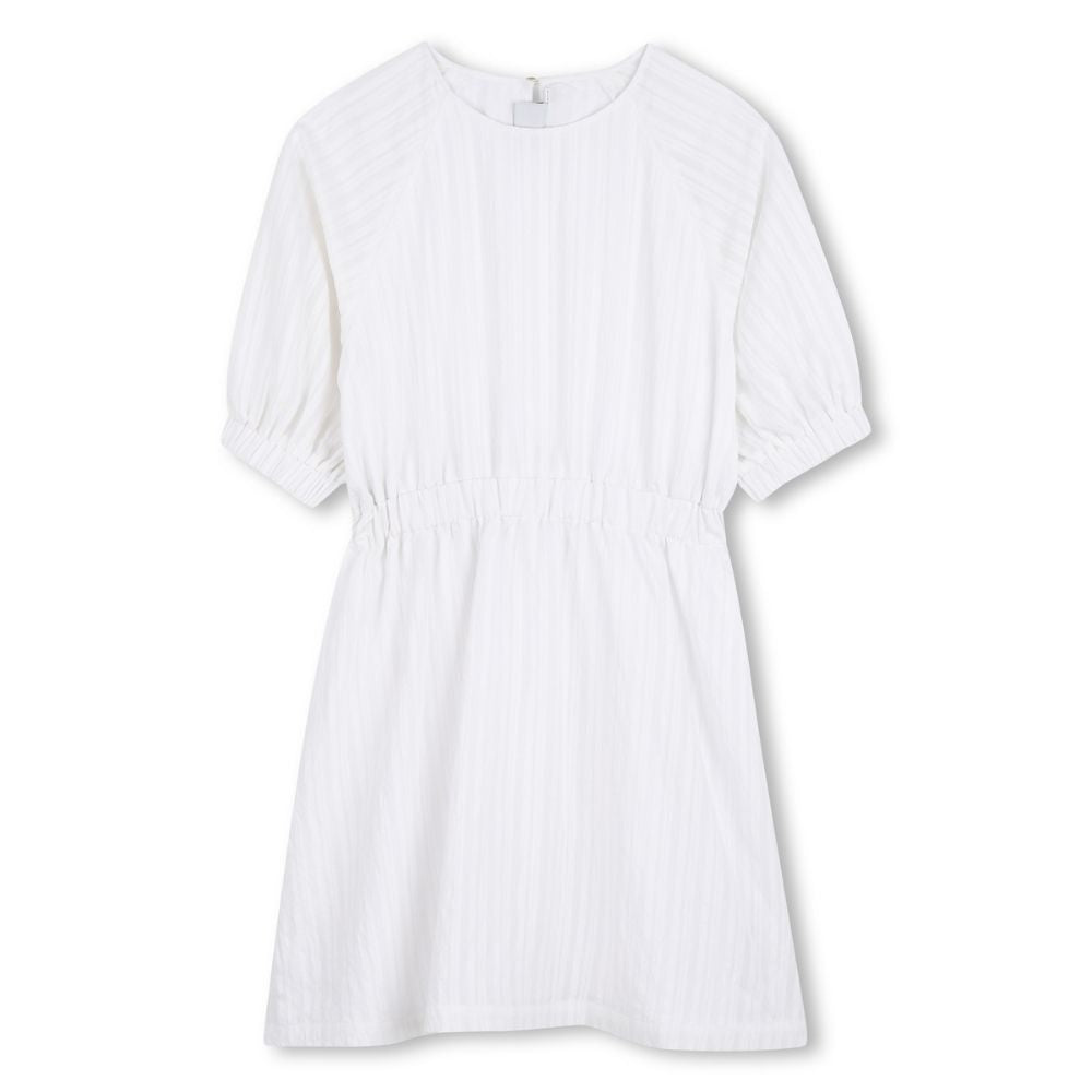 Boss Dress Elasticated Waist White