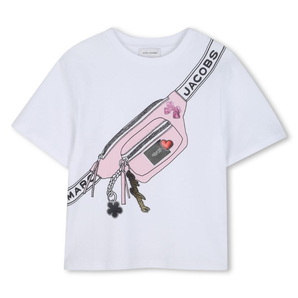 Marc Jacobs Tshirt Graphic Print Whitepink