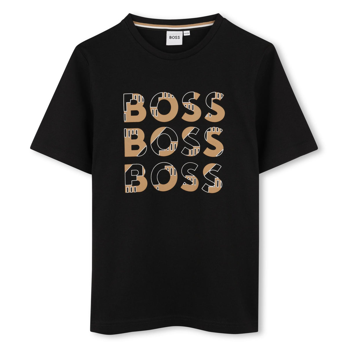 Boss T-Shirt Multi Logo Black