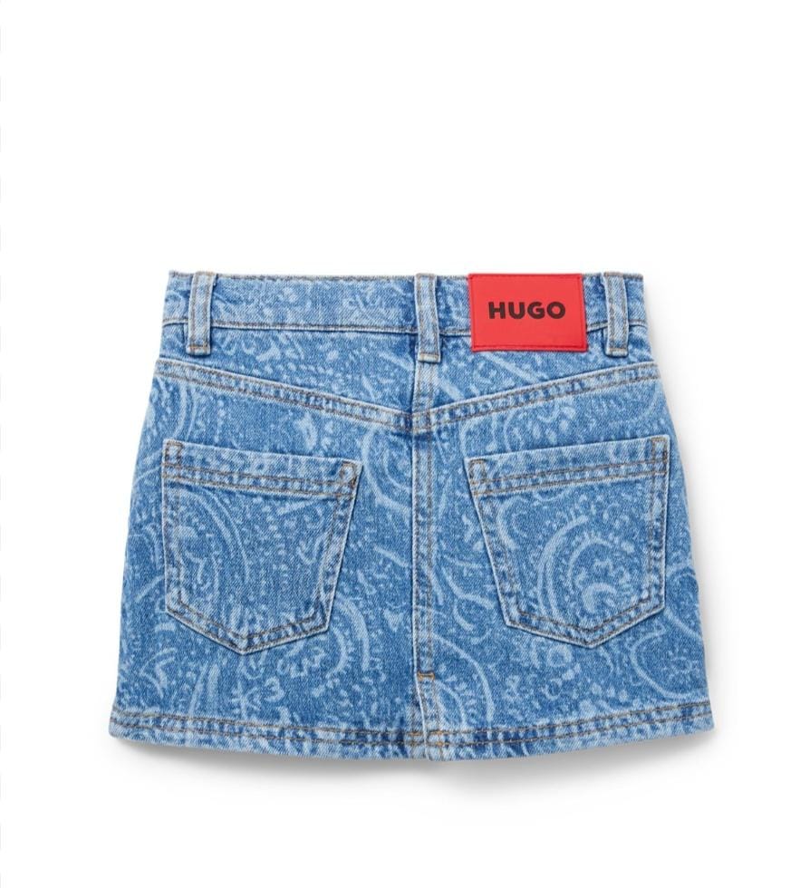 Hugo Skirt Denim All Over Print