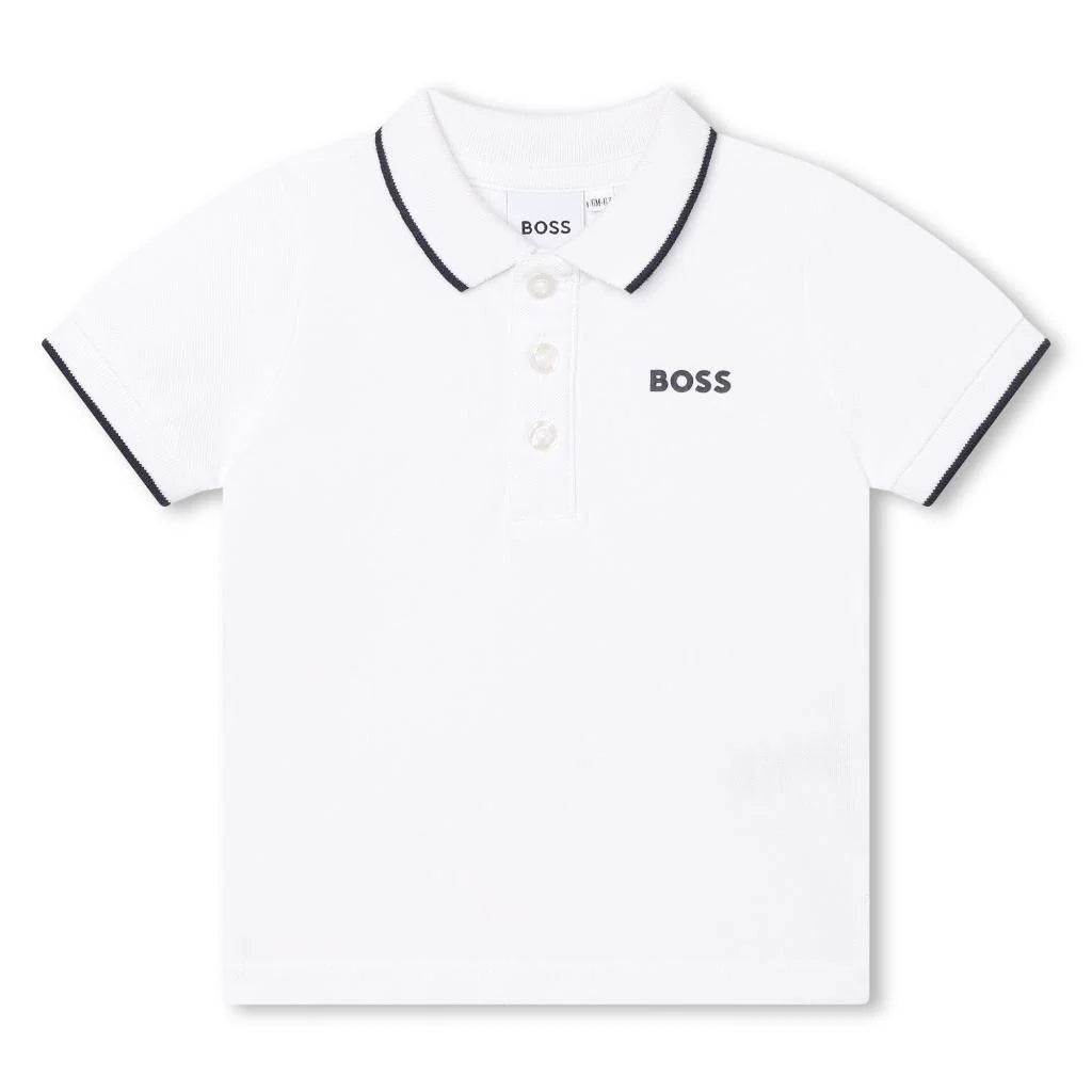 Boss Golfer Side Logo White