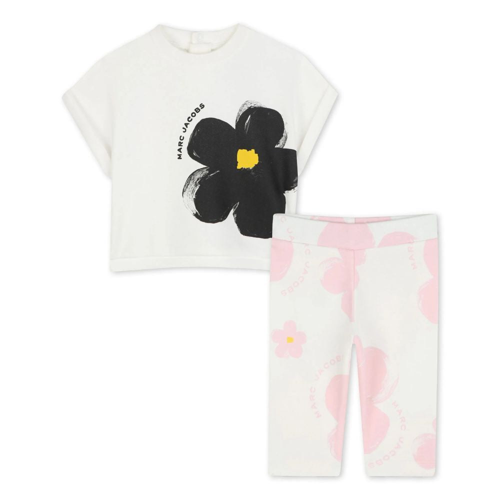 Marc Jacobs Set Tshirt And Leggings Ivory