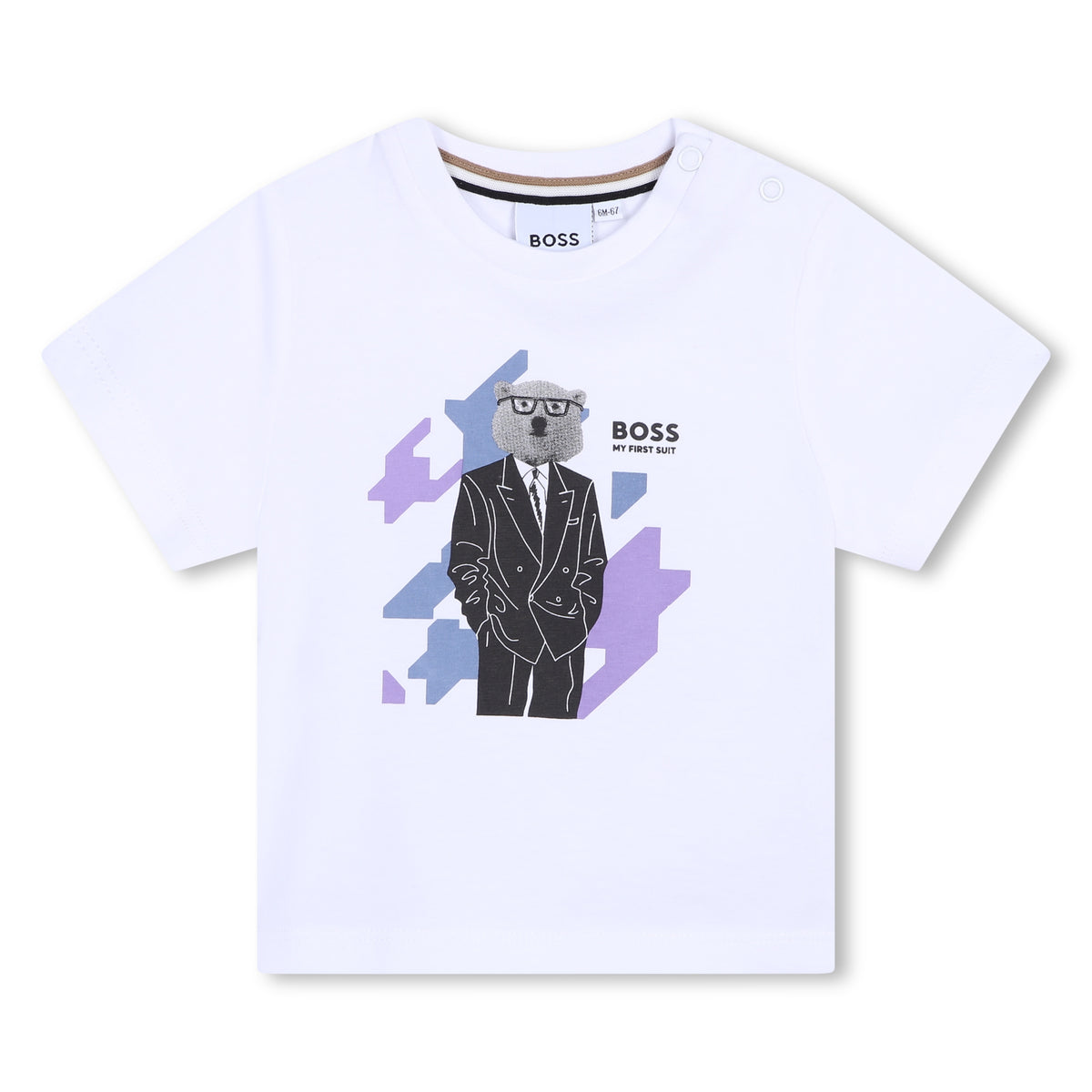 Boss T-Shirt Bear Logo White