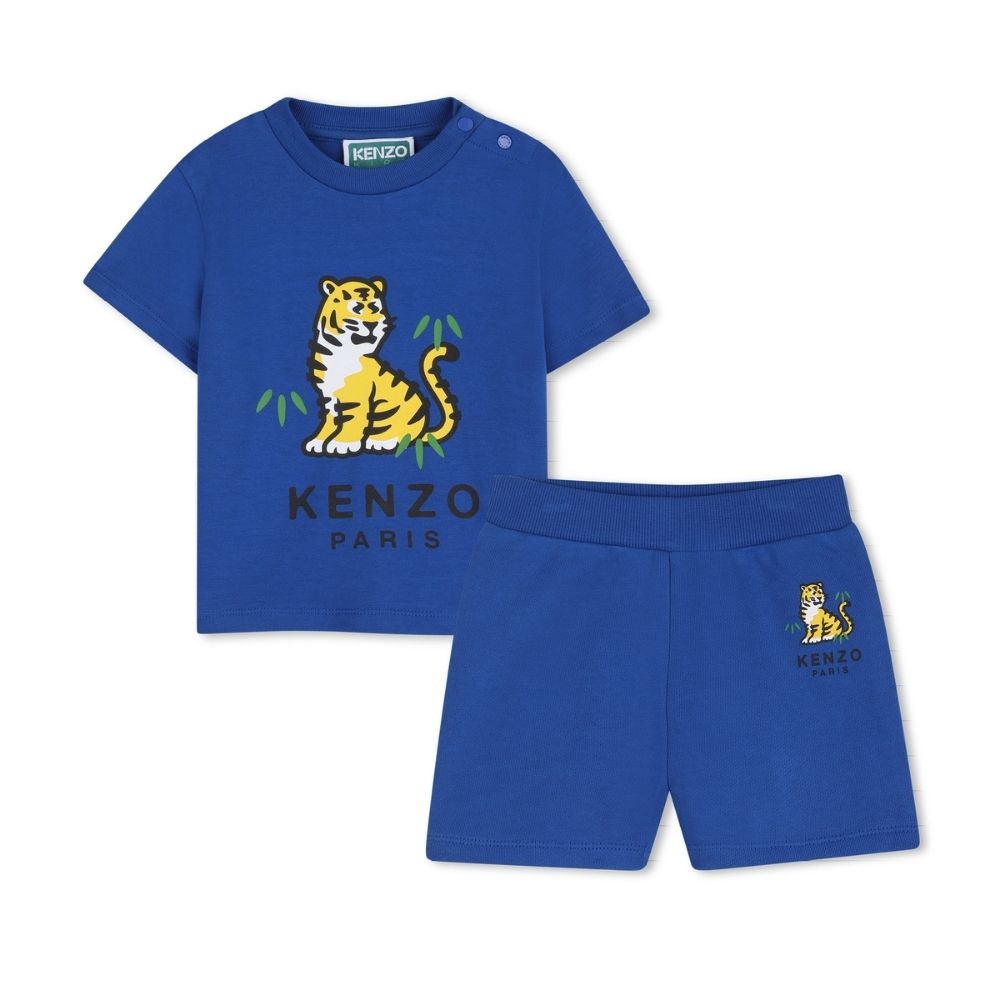 Kenzo Set Tshirt & Shorts Blue