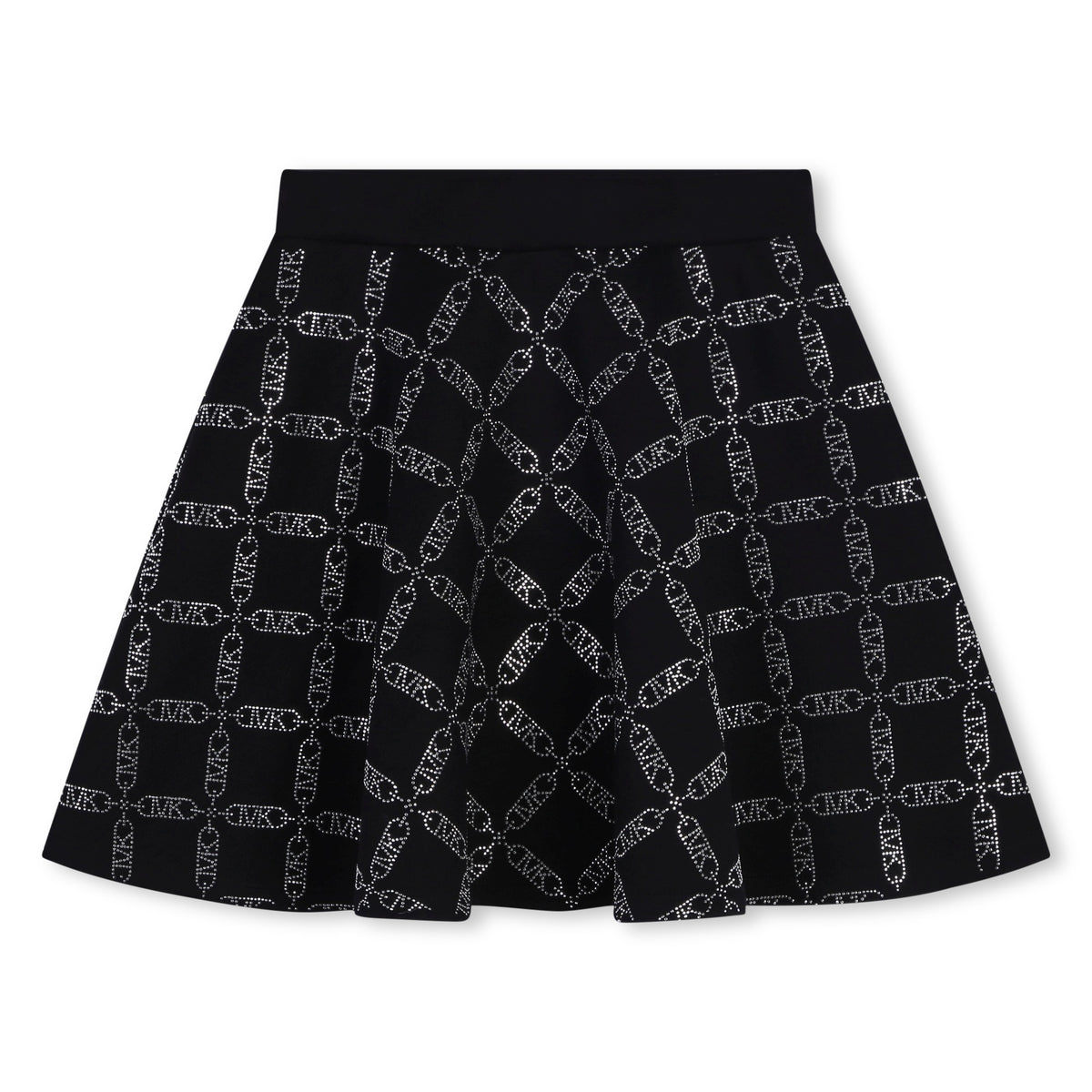 Michael Kors Skirt All Over Logo Black