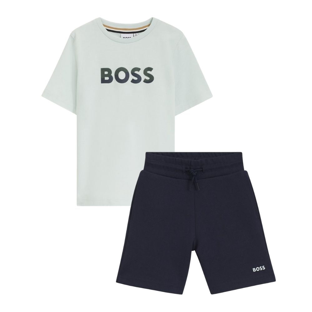 Boss Set Tshirt & Shorts Greenblack
