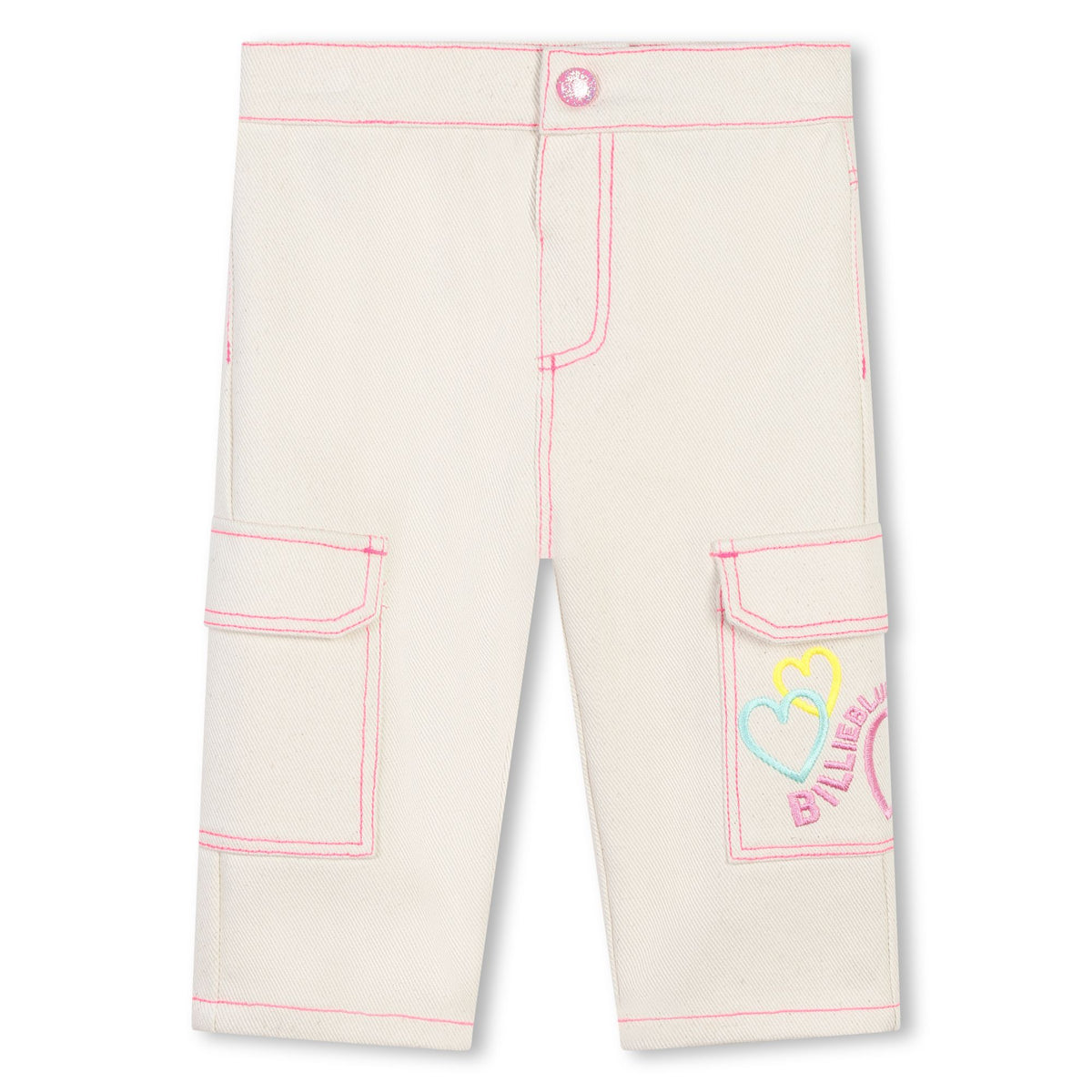 Billieblush Pants Pocket Logo Cream