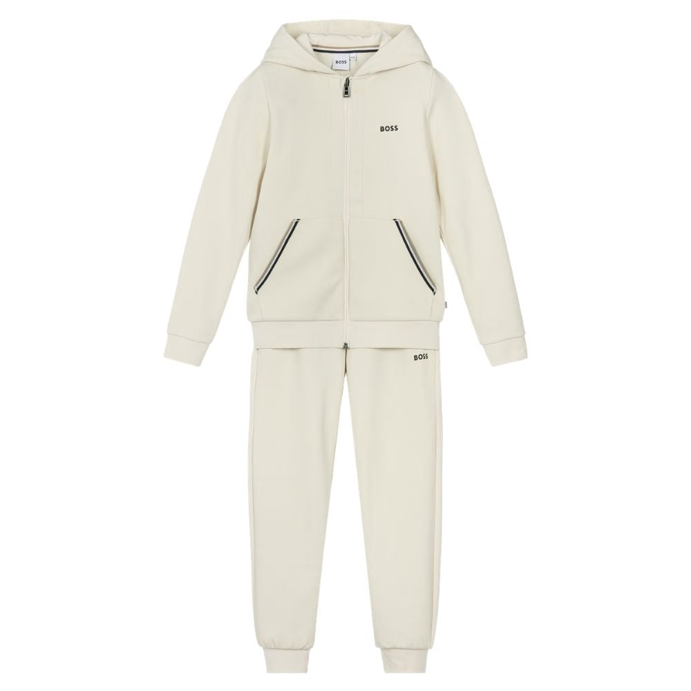 Boss Trackset Hoodie & Joggers Stone