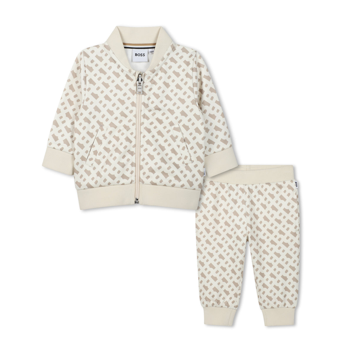 Boss Track Set Allover Print Sand