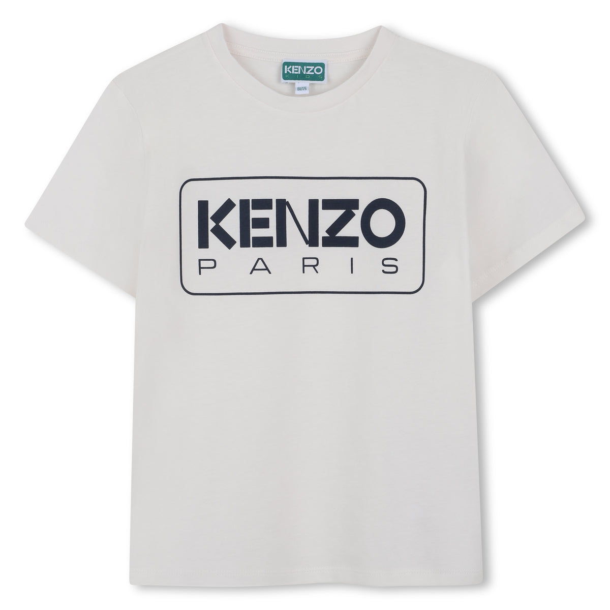 Kenzo Tshirt Block Logo White
