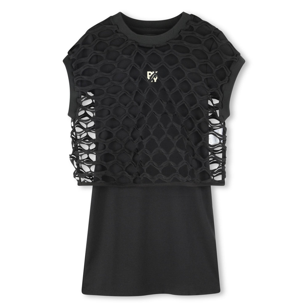Dkny Dress Net Half Over Black