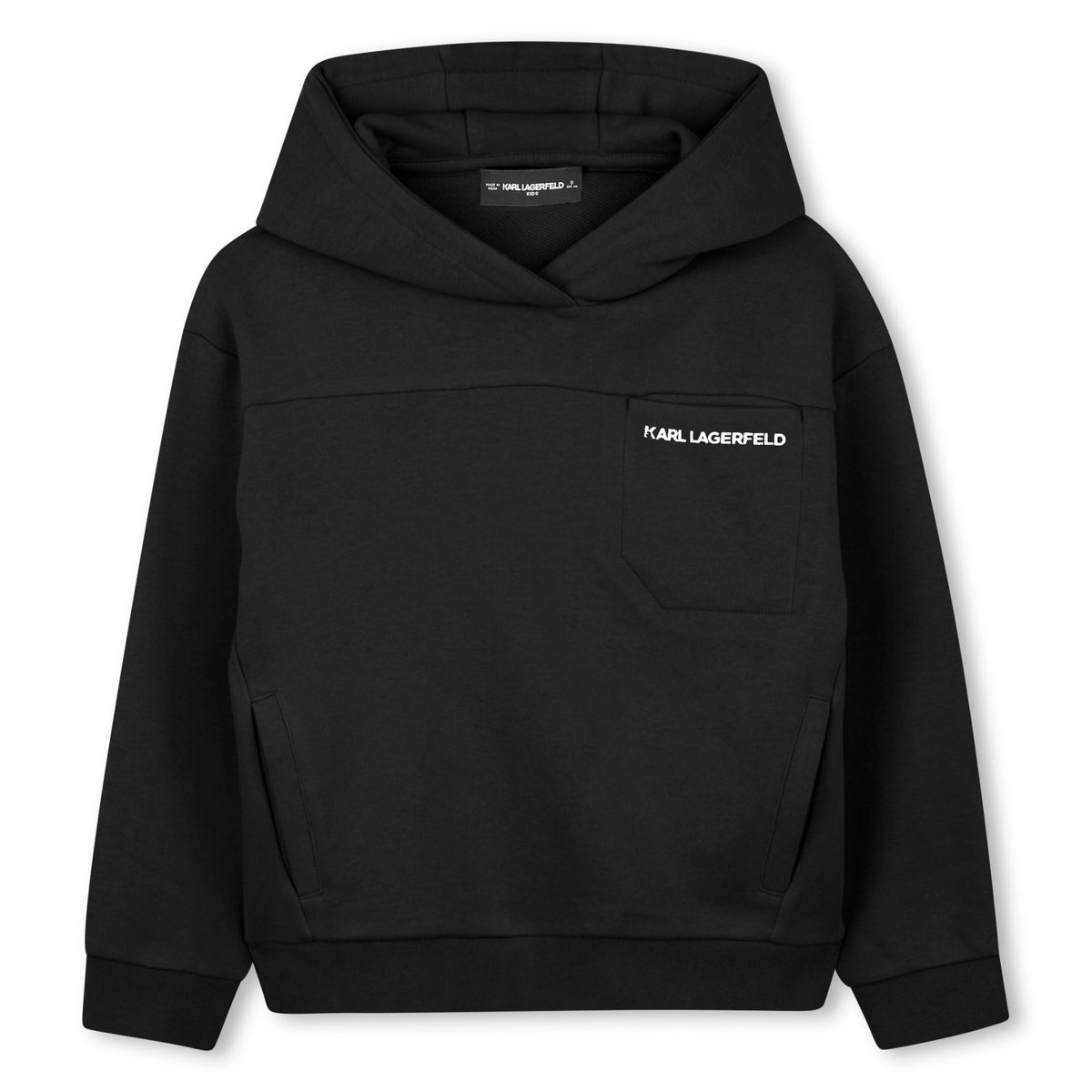 Karl Lagerfeld Sweater Logo Hoodie Black