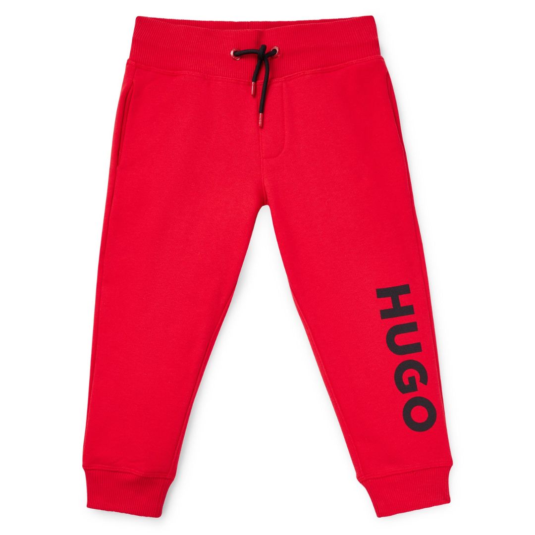 Hugo Trackpants Vertical Logo Red