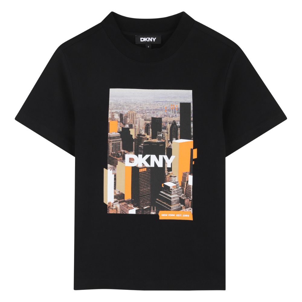 Dkny Tshirt Graphic Print Logo Black