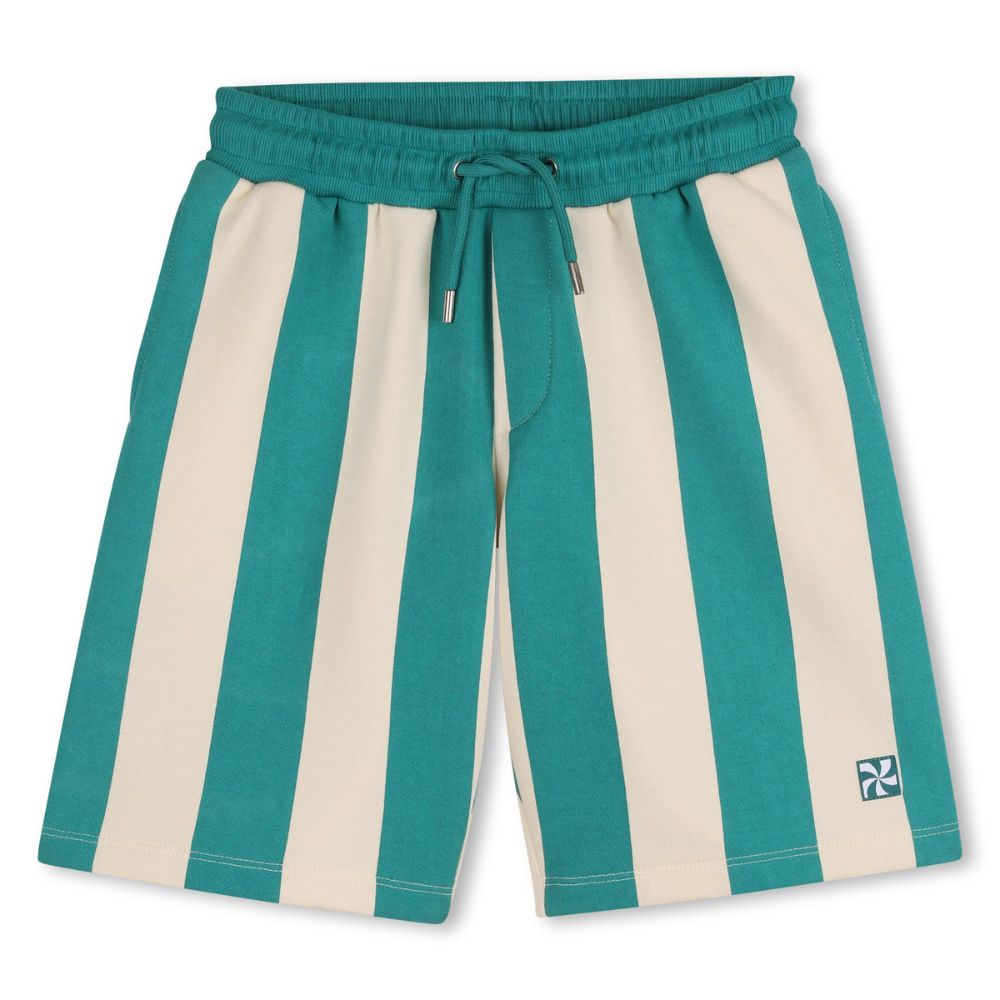 Kids Around Shorts Striped Tealwhite