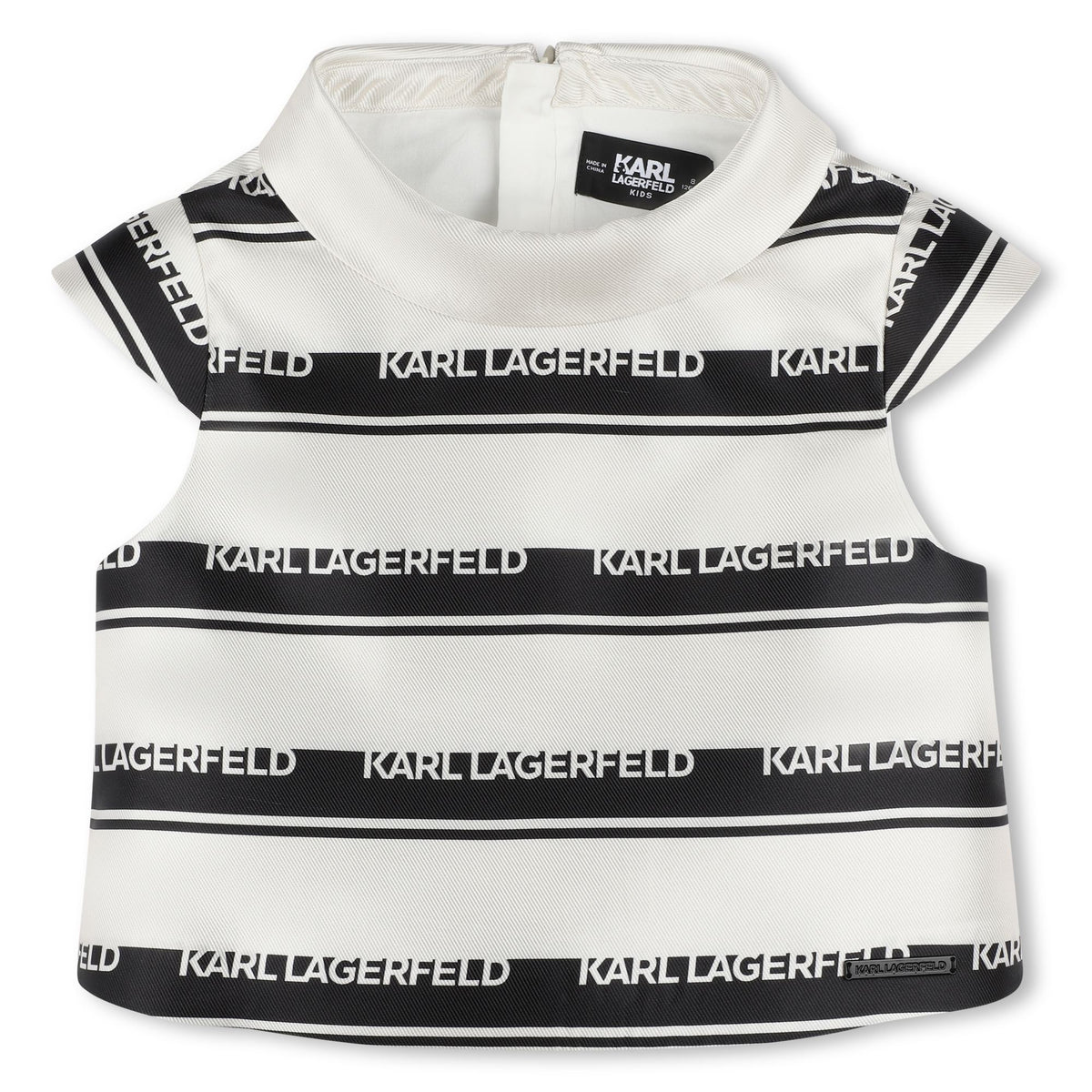 Karl Lagerfeld Tshirt Exception Striped Blackwhite