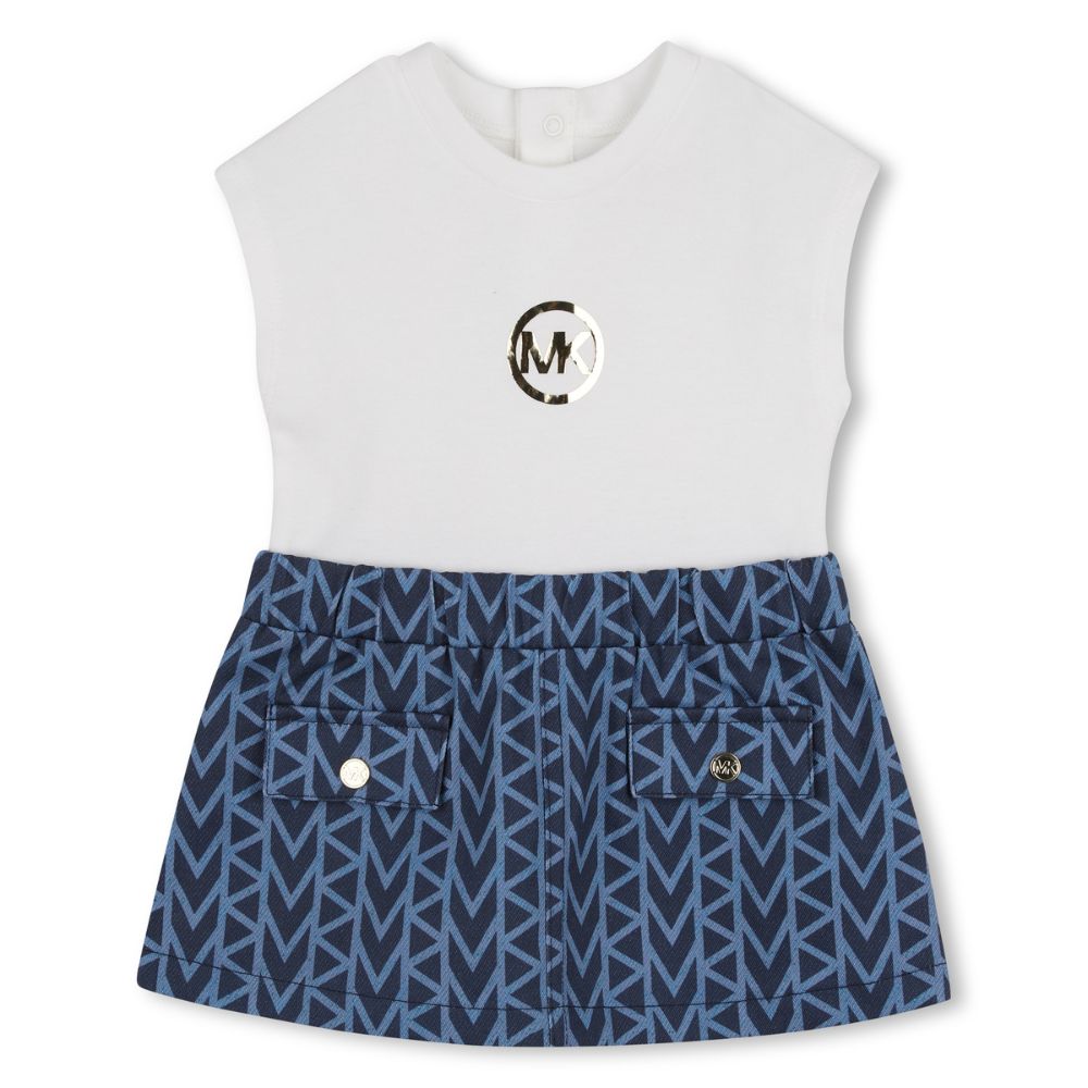 Michael Kors Dress Denim Whiteblue