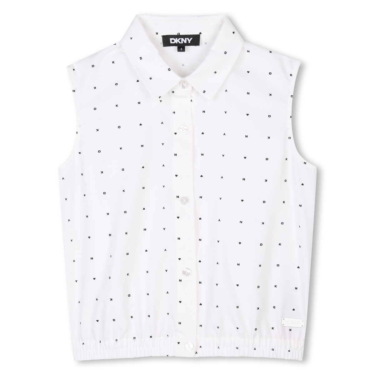Dkny Shirt Sleeveless Whiteblack