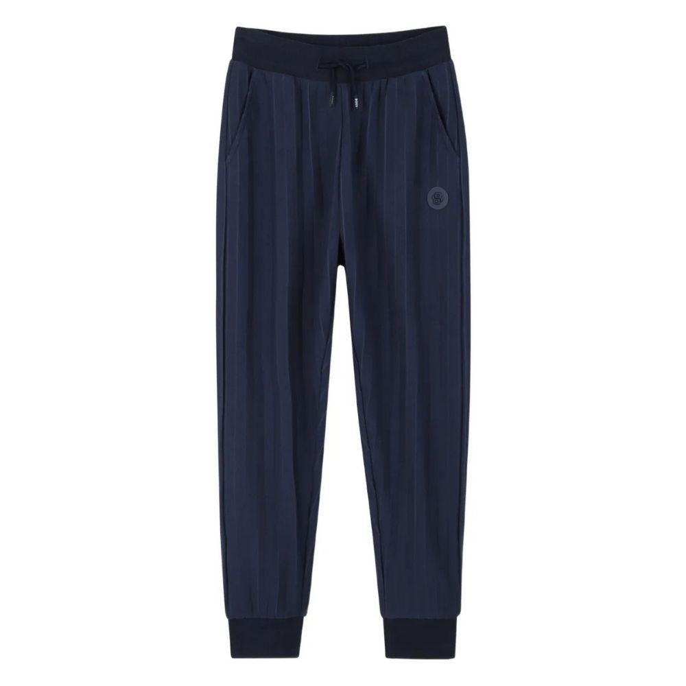 Boss Track Pants Rubber Logo Navy