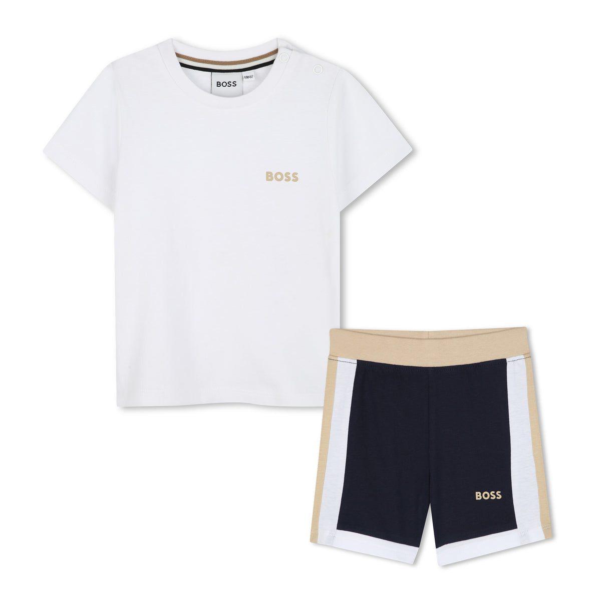 Boss Set Tshirt And Shorts Casual White