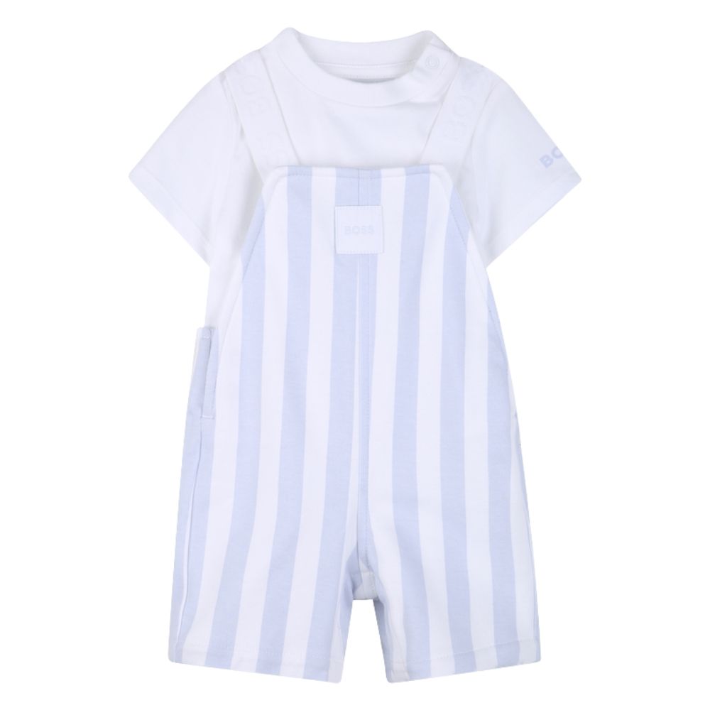 Boss Set Dungaree & Tshirt Bluewhite