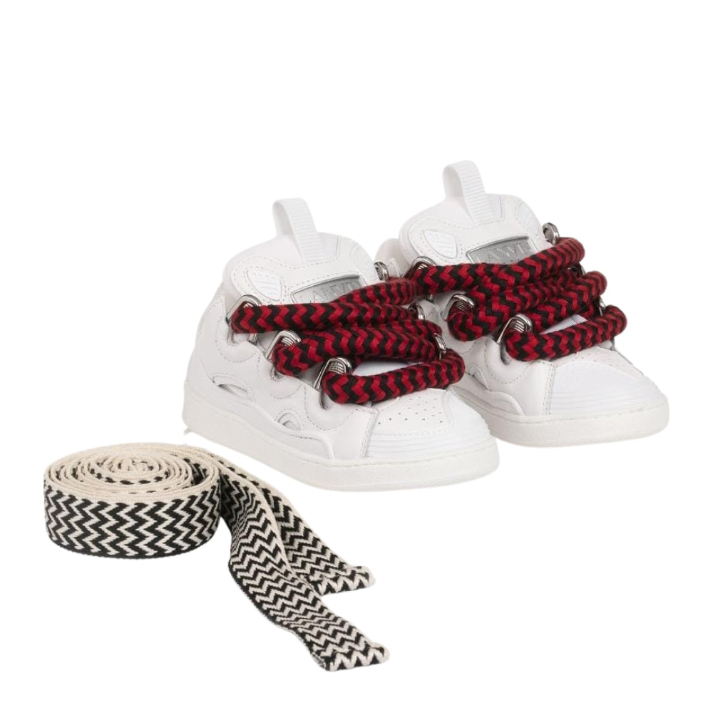 Lanvin Sneaker Trainer Off White - Red