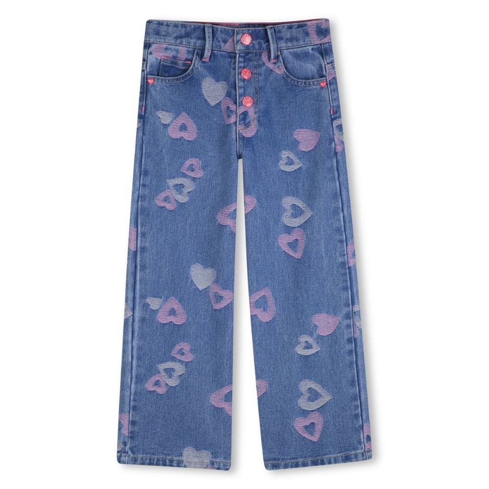 Billieblush Jeans Allover Hearts Blue
